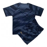 Camiseta Chelsea Portero Primera Equipación Replica 2023-24 para niños mangas cortas (+ Pantalones cortos)